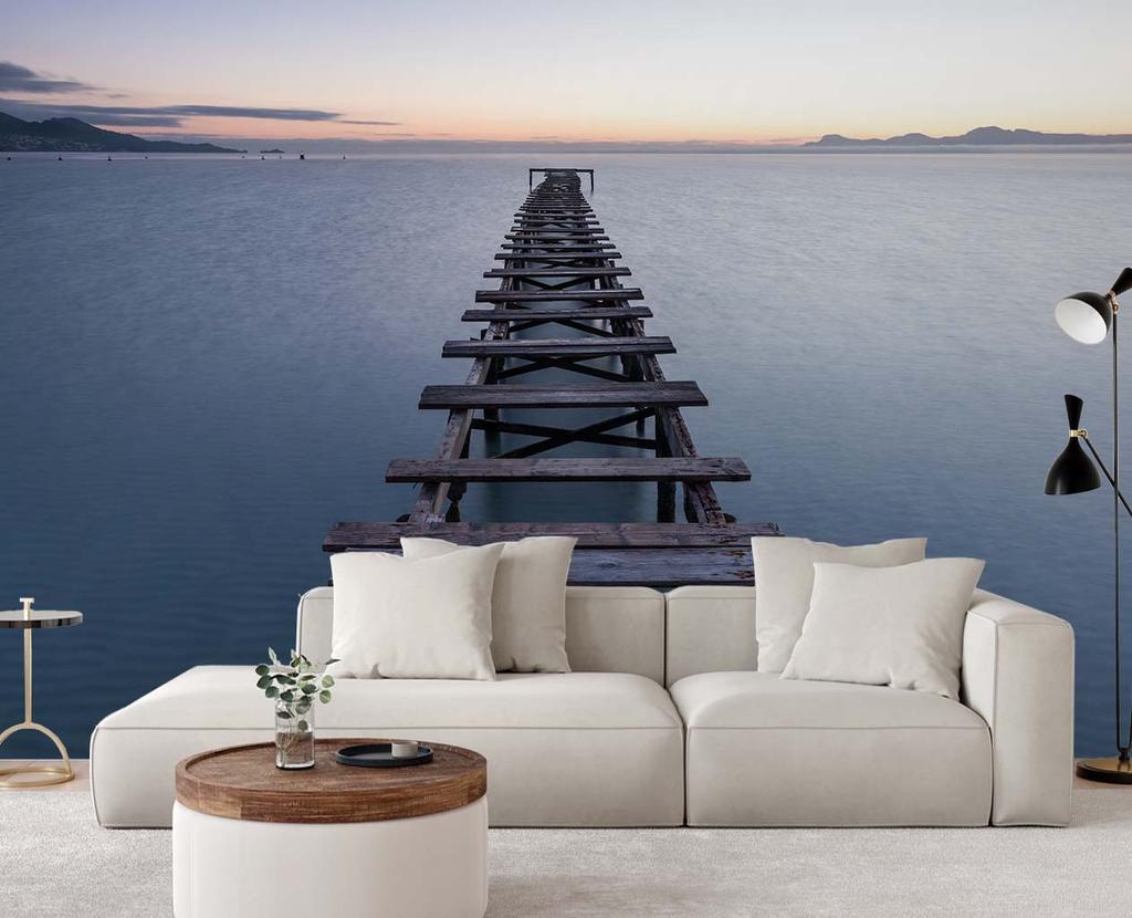 Wallpaper Lake with bridge