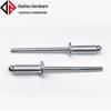 Aluminum & Iron Open Type Blind Pop Rivets with Flat Round Head