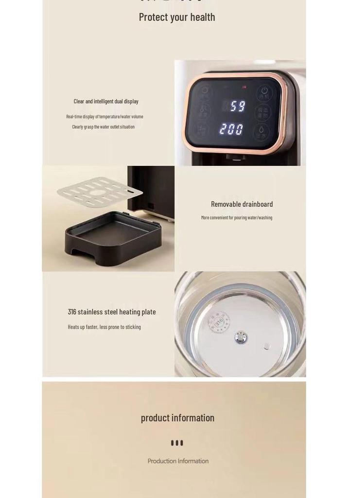 Split Thermostatic Water Dispenser & Baby Formula Maker - Precise Milk Mixing & Temperature Control for Home