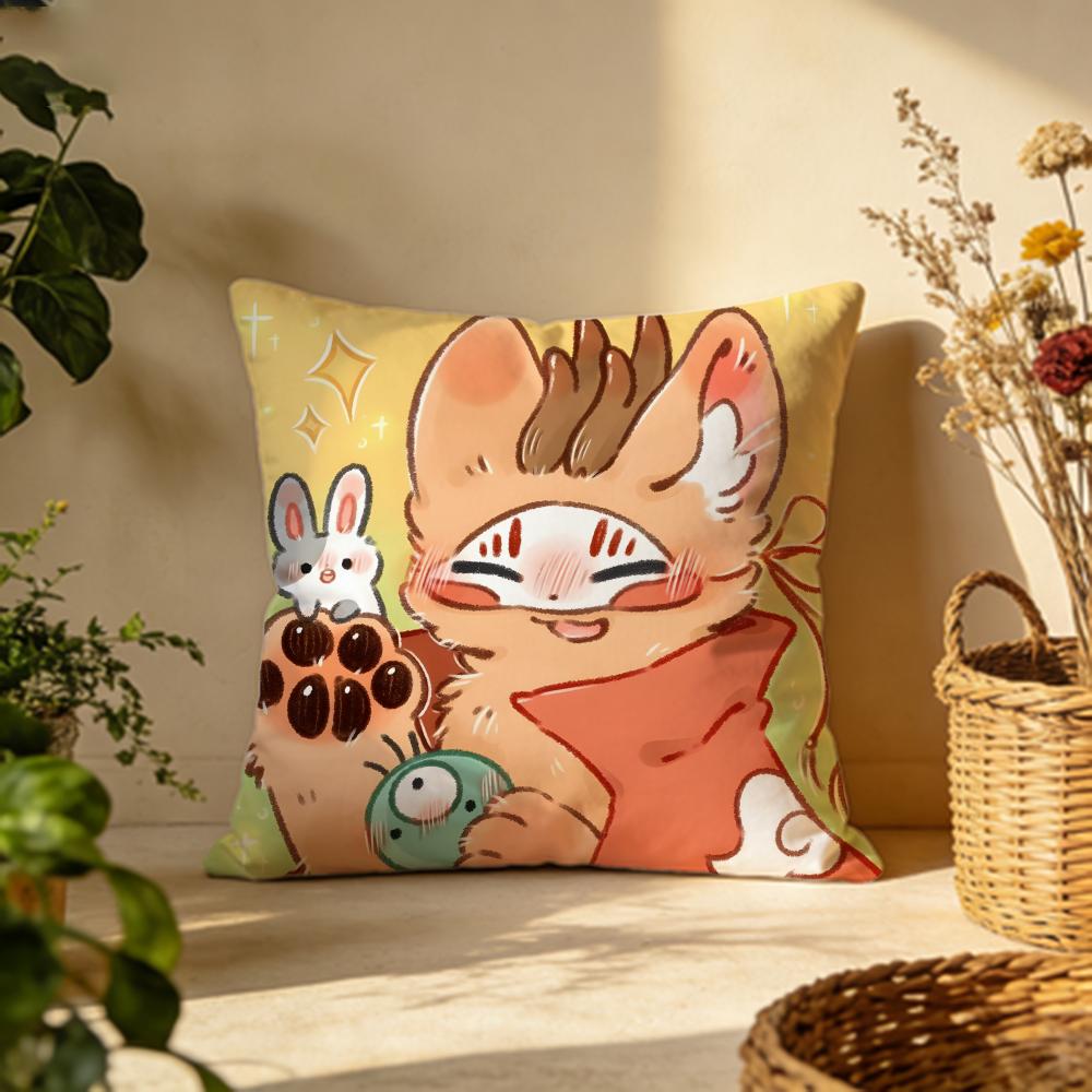 Popular Ffabulous Beastsing Cushion Cover Versatile DoubleSided Pillow Case Fit for Sofa Bed Car  Daily Decor
