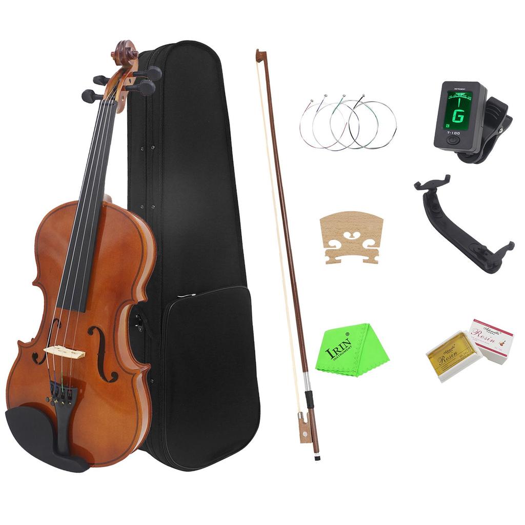 4/4 Solid Wood Beginner Violin Set for Adults and Children
