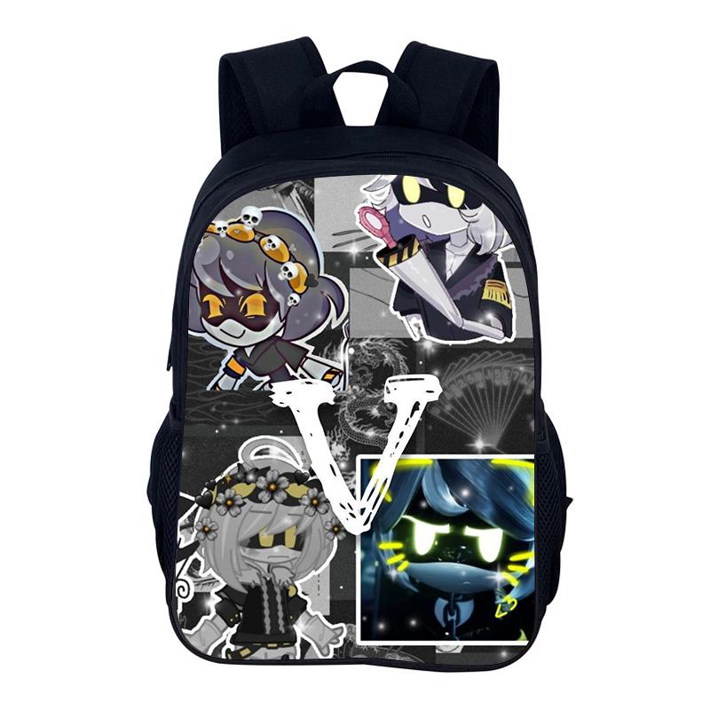 Cartoon Backpack Murder Drones School Bag 40cm/15.7inch Backpack Lightening Zipper Backpack Book Bags for Boys Girls Best Gift