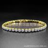 Diamond Elastic Bracelet Hip Hop Bracelet Single Row Diamond Bracelet with Simple and Versatile Style Diamond Bracelet Jewelry Zircon Bracelet
