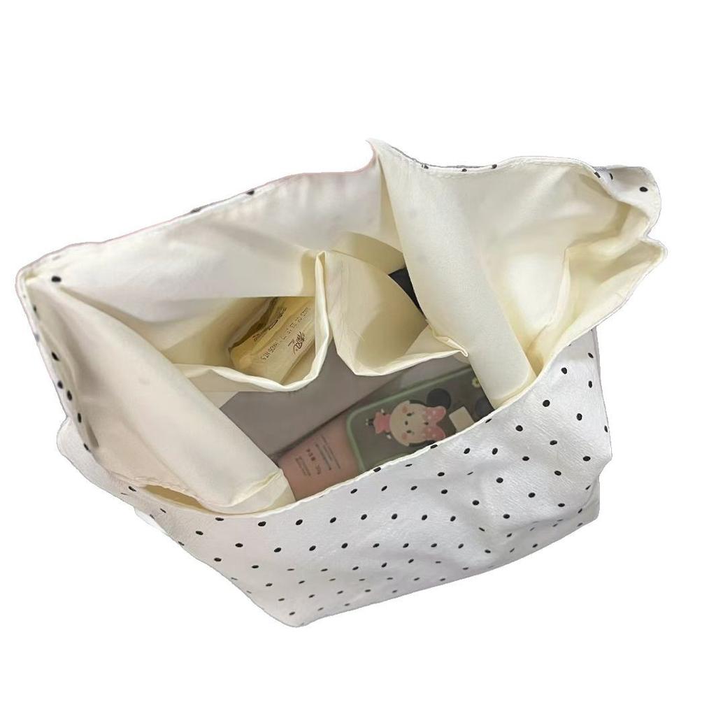 Bag Women 2025 New Super Fire Korean Lazy Commuter Canvas Bag Large Capacity Shoulder Bag Portable Tote Bag