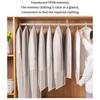 Thickened Washable Clothes Hanging Dust Cover Cover Suit Coat Transparent Fully Enclosed With Zipper Clothes Storage Bag