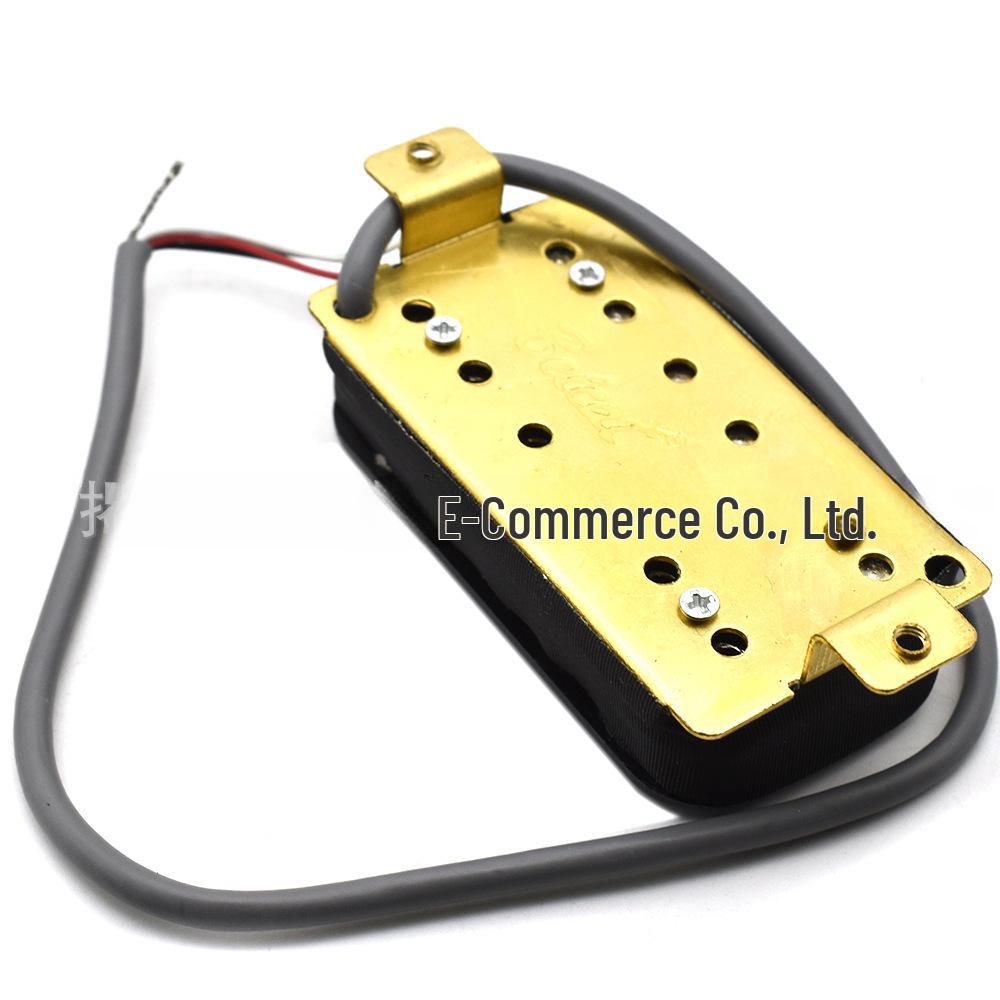 Micro de Guitare Électrique Double Bobinage Noir et Jaune pour Chevalet Double Manche (50 / 52mm)
