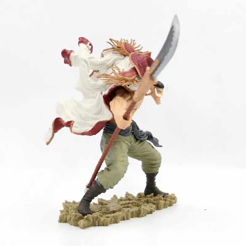 24cm One Piece White Beard Action Figure Anime Edward Newgate Figuras Toys Manga Figurine GK Statue Collection Model Ornaments