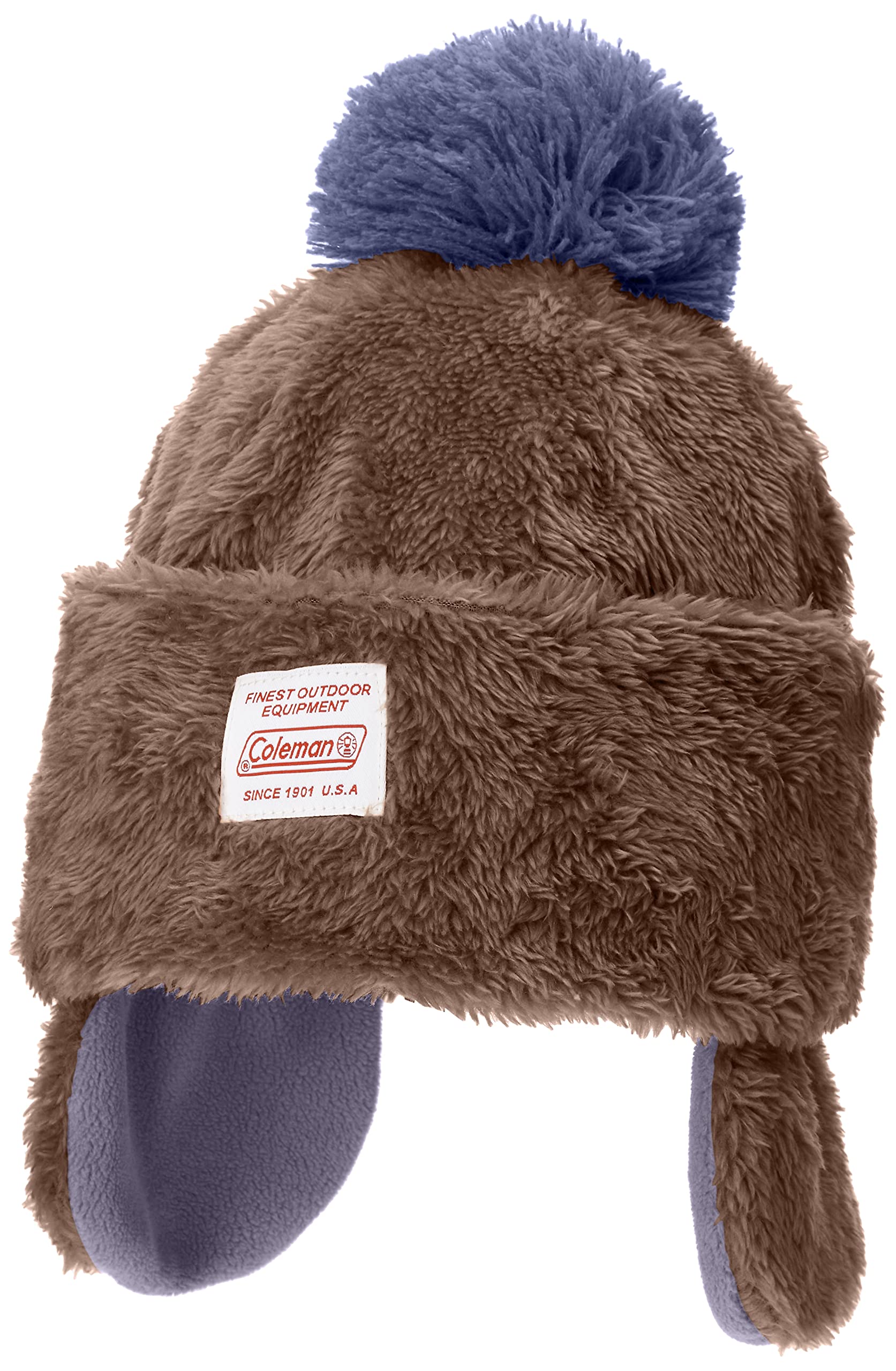Шапка-бини с подкладкой из боа для детей Coleman Kids 430-0011 Коричневая
