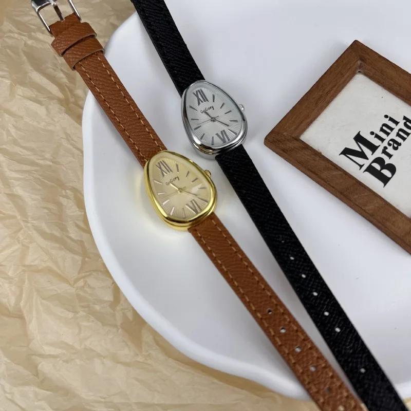 Luxury Designer Brand Women Quartz Watches Snake Head Ladies Watches Fashion Leather Strap Wristwatch Female Gift Montre Femme