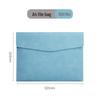 A4 Leather Office File Bag - Business Document & Contract Holder