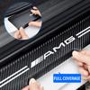 ZLLB1 Car Door Sill Scuff Plate Decor Carbon Fiber Stickers For Mercedes Benz AMG W203 W206 W220 W205 W211 W212 W201 W168 W169 GLA GLC