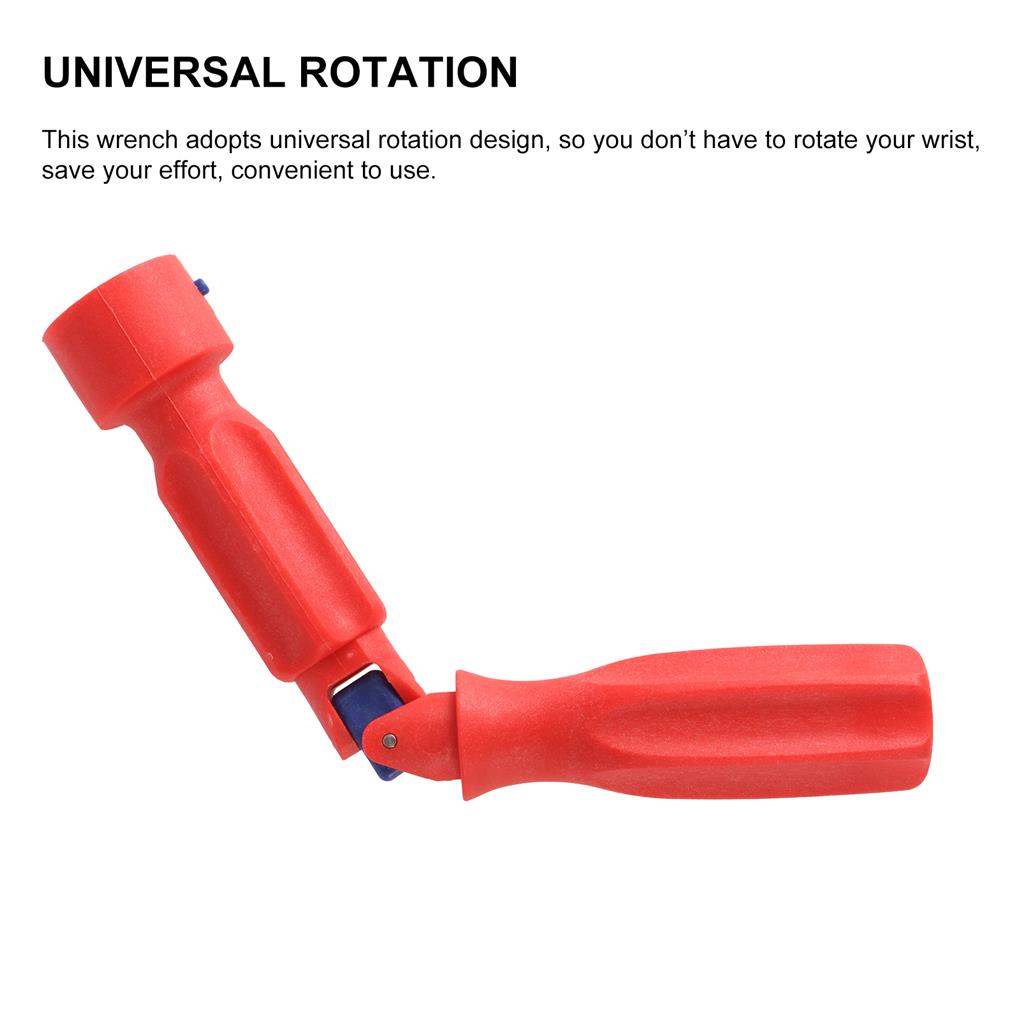 Clé de réparation de siège de toilette 10/13/17mm Universelle Haute résistance Clé d'installation Outils à main Outil de montage anti-glissement Maison Salle de bain