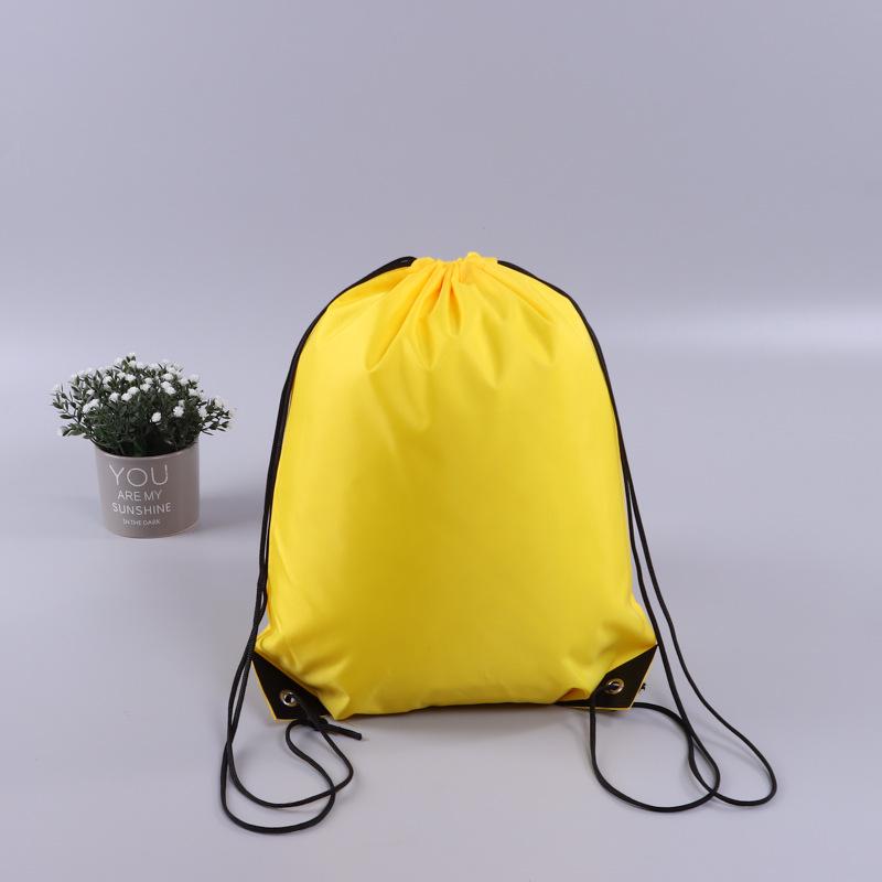 Custom Logo Polyester Drawstring Backpack for Marathon