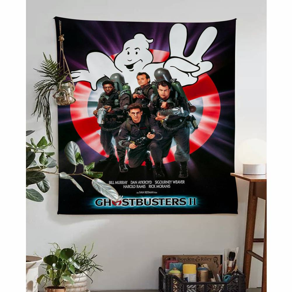 Retro Classic Ghostbuster Colorful Tapestry Wall Hanging Hanging Tarot Hippie Wall Rugs Dorm Wall Art Decor