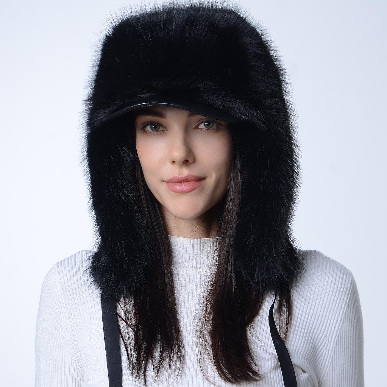 

Imitation Fox Fur Protective Hat For Women Versatile In Winter