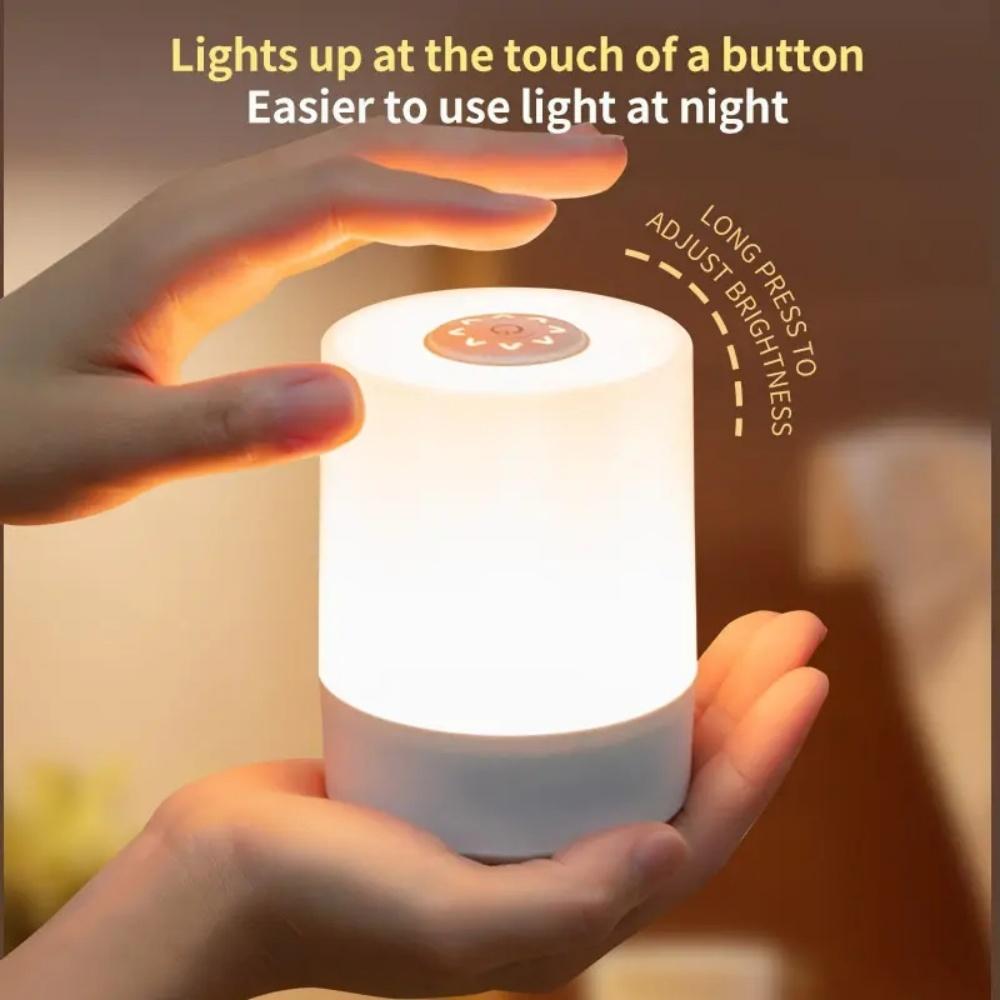 

Led Night Lighting Lamp Remote Control USB Rechargeable Wireless Night Light For Bedside Warm Lamp Decoration Desk Night Lamp