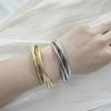 Personalized Heavy Industry Bracelet Simple Cold Wind Multi-Layer Winding Line Spring Cross Exaggerated Bracelet Jewelry