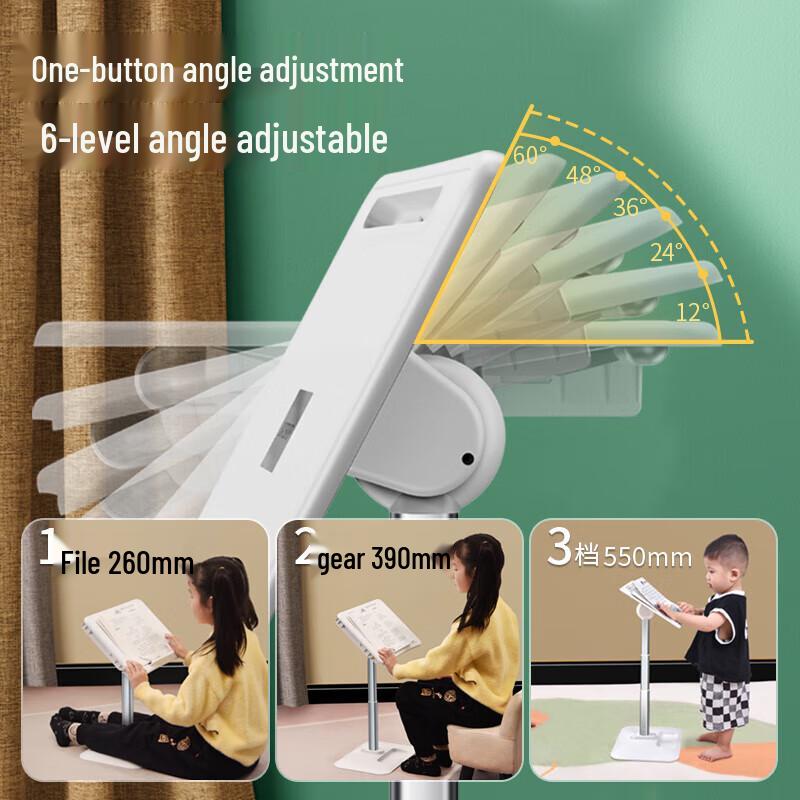 Adjustable Laptop & Tablet Floor Stand with LED Light