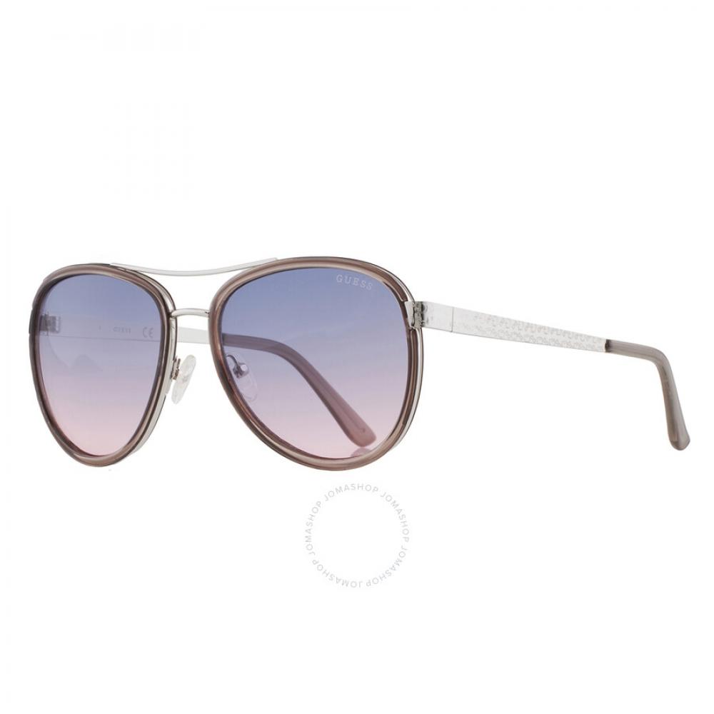 Guess Factory Smoke Pilot Ladies Sunglasses Gf6188 20b 57