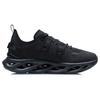 Li Ning Arc Comfortable Rebound Shock Absorption Wear Resistant Non Slip Low Top Running Shoes Women sneaker Black ARHQ088-10