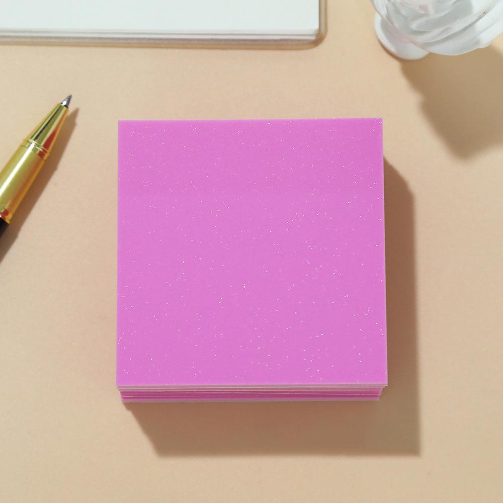 50 fogli Notes adesive per studenti PET traslucido Post-it Blocchetti notes Posit per cancelleria scolastica Adesivi per ufficio