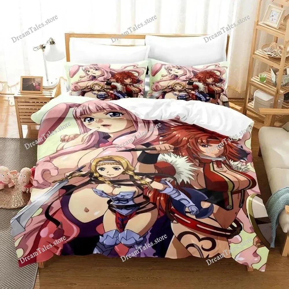 Queen Blade Bedding Set Japan Anime Cartoon Duvet Cover Set Comforter Bedspread Linen Twin Single Size Printed Home Textile