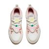 Anta Kids Fabric Comfortable Personalized Non-Slip Wear-Resistant Low-Top Skate Shoes Kids Sneaker White Pink 322438010-1