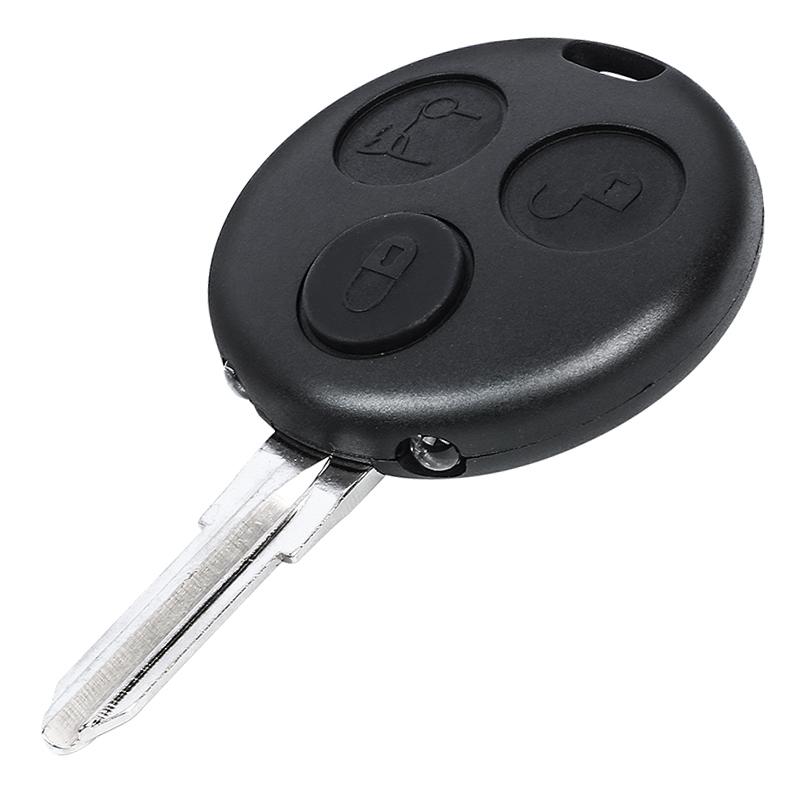 KEYECU with 2 Infrared Lights 433Mhz Remote Key & Shell AEC Chip for Mercedes Benz Smart Fortwo Forfour Roadster City Passion