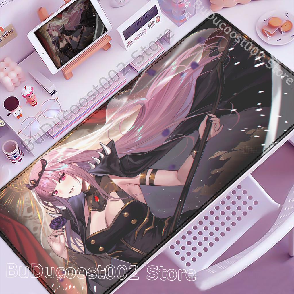 Large Mouse Pad Laptop Gamer Hololive Mori Calliope Keyboard Pad Computer Desk Mouse Mat Gaming Accessories HD Anime PC Mousepad