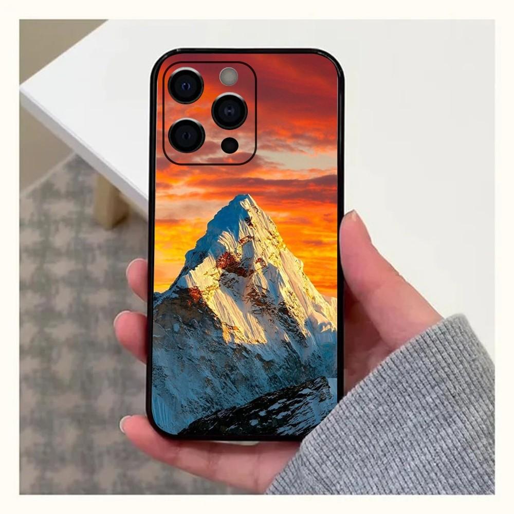 Zermatt Matterhorn Swiss Mountain Phone Case For Apple iPhone 15,14,13,12,11,Pro,X,XS,Max,XR,Plus,Mini Soft Black Cover