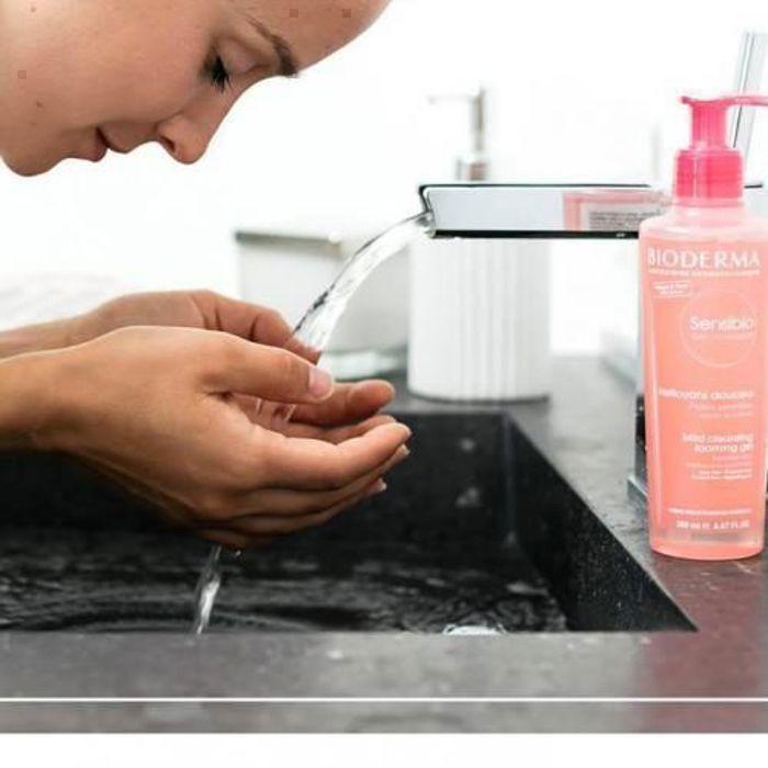 Gel Moussant - BIODERMA - Sensibio - 200 ml - Non comédogène - Sans parfum