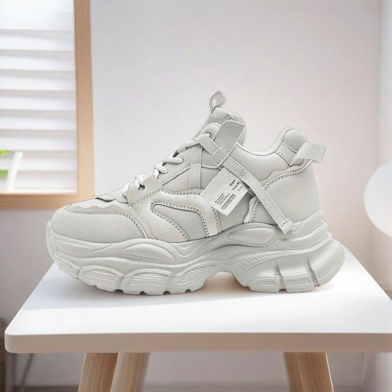 High-top dad shoes women's 2025 spring new Korean version platform muffin sports shoes casual running shoes women's shoes