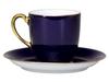 Okura Pottery <Direct Store Exclusive> Old Okura Reproduction Shape Lapis Lazuli Coffee Cup & Saucer, Coffee/Tea, Made In Japan, 125C/9001