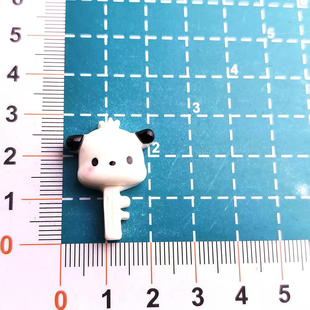 Sanrio Cartoon Resin Keychain & Hair Clip Accessories