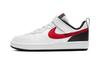Court Borough 2 Low Top Skateboard Shoes White Red Black Children Aged 3 7 Years Old BQ5451-110