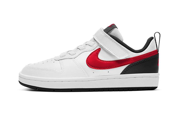 

Nike Court Borough 2 Low top Skateboard Shoes White Red Black Children Aged 3 7 Years Old BQ5451-110 31