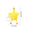 Creative Parody Plaything Venting Chicken Under Chicken Egg Key Chain Prank Playful Press Plaything Good Gift For Kids