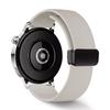 22mm Magnetic Silicone Band for Huawei Watch GT 5 46mm/GT 5 Pro 46mm/Samsung Galaxy Watch3 45mm Litchi Texture Watch Strap