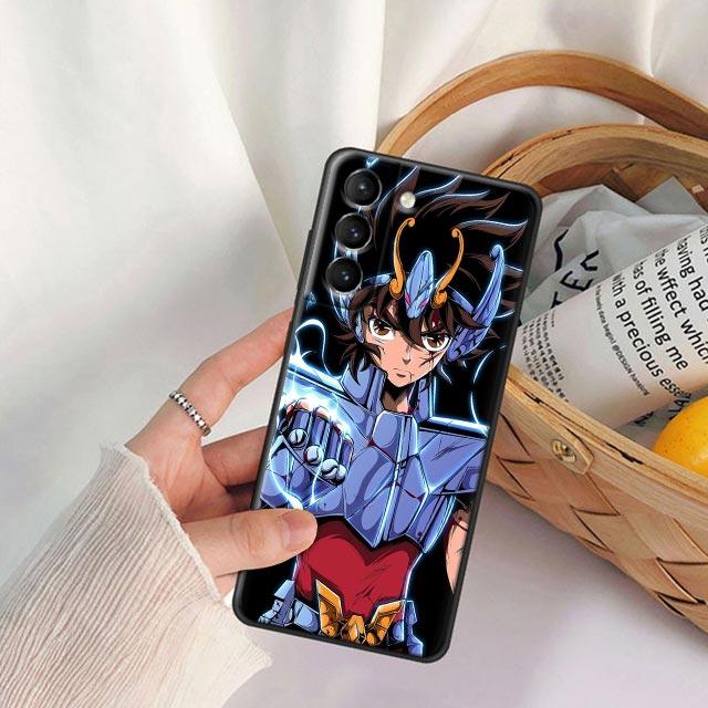 Anime Saint Seiya Phone Case For Samsung Galaxy S24 S23 Ultra 5G S20 S21 FE S25 S24FE S26 Plus Cases Soft Cover Pegasus Seiyas