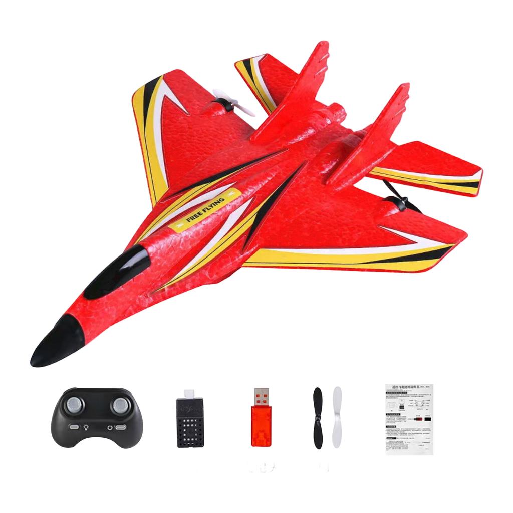 Remote Control Airplane, Glider Foam RC Fighter 360° Remote Control Glider Airplanes With Lights Airplane Model