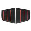 1 Pair Car Side Window Louver ABS Air Vent Scoop Shades Cover Blind Replacement for Dodge Charger 2015‑2022
