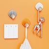 Durable Adhesive Hook Towels Bags Caps Organizer Hook Hanger Nail Drilling Free