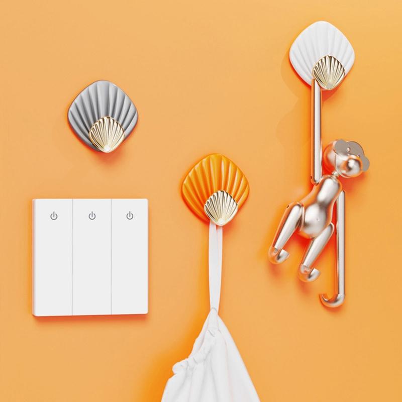 Durable Adhesive Hook Towels Bags Caps Organizer Hook Hanger Nail Drilling Free