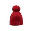 Wintermützen für Damen Dickere Strickmützen Chenille-Bommel Strickmütze Mädchen Herbstmützen Fleecegefütterte Wärmere Mütze Lässige Mütze