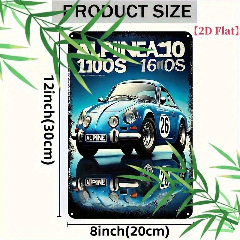 Automotive Metal Decorative Painting: Gifts for Car Lovers Garage Home Style