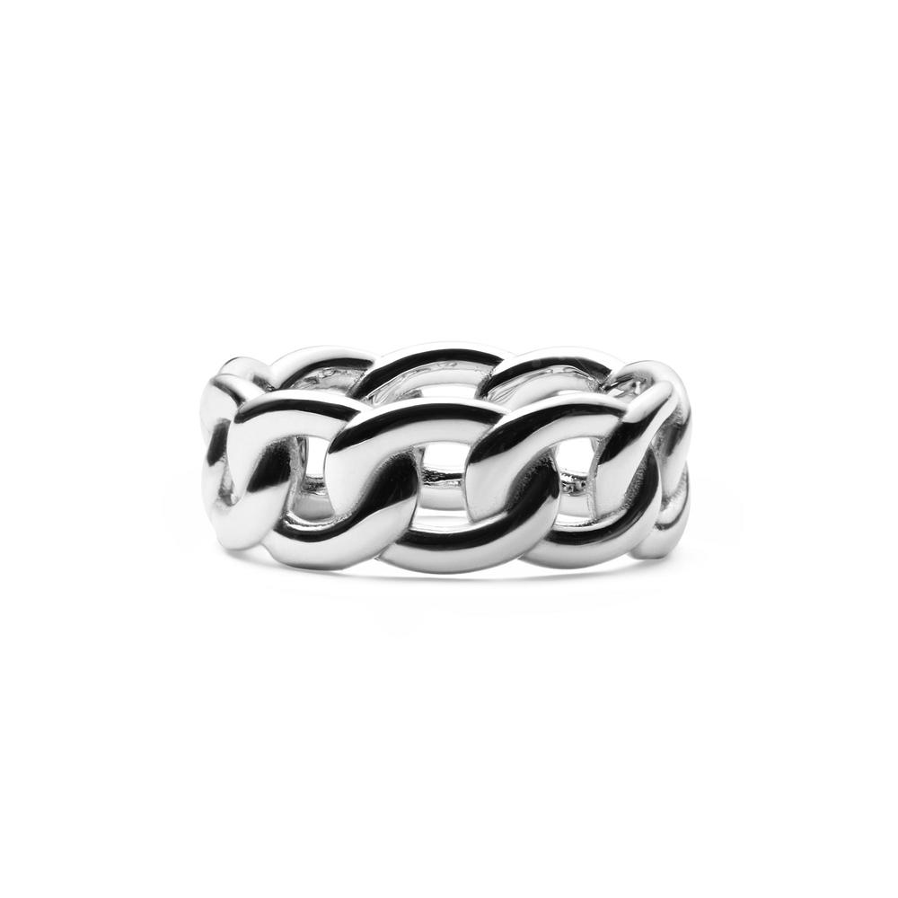 Daniel Wellington Chunky Chain Ring Thick Chain-Shaped Ring Friendship Ring Couple Ring