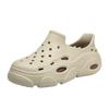 Fashion casual versatile EV lightweight men's shoes summer new thick-soled heightening bag head breathable hole shoes
