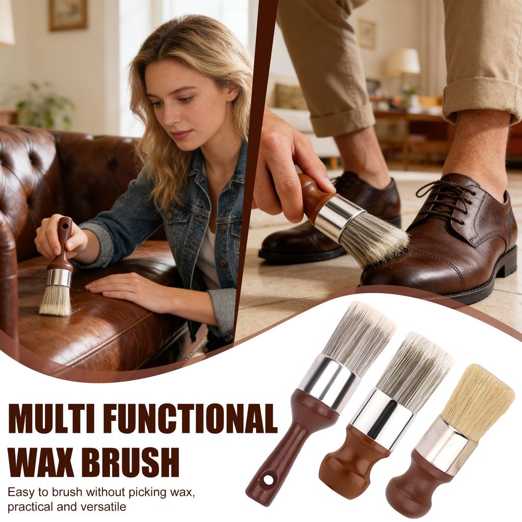 Leather Furniture Salve Brush, 2 Styles Ergonomic Leather Furniture Cleaning Brush Salve Wax Tool For Home Polishing Wax Application