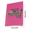 Unique 3D Flower Card Mother’s Day 3D Blessing Card DIY Blessing Message Unique Decoration for Holiday Special Day