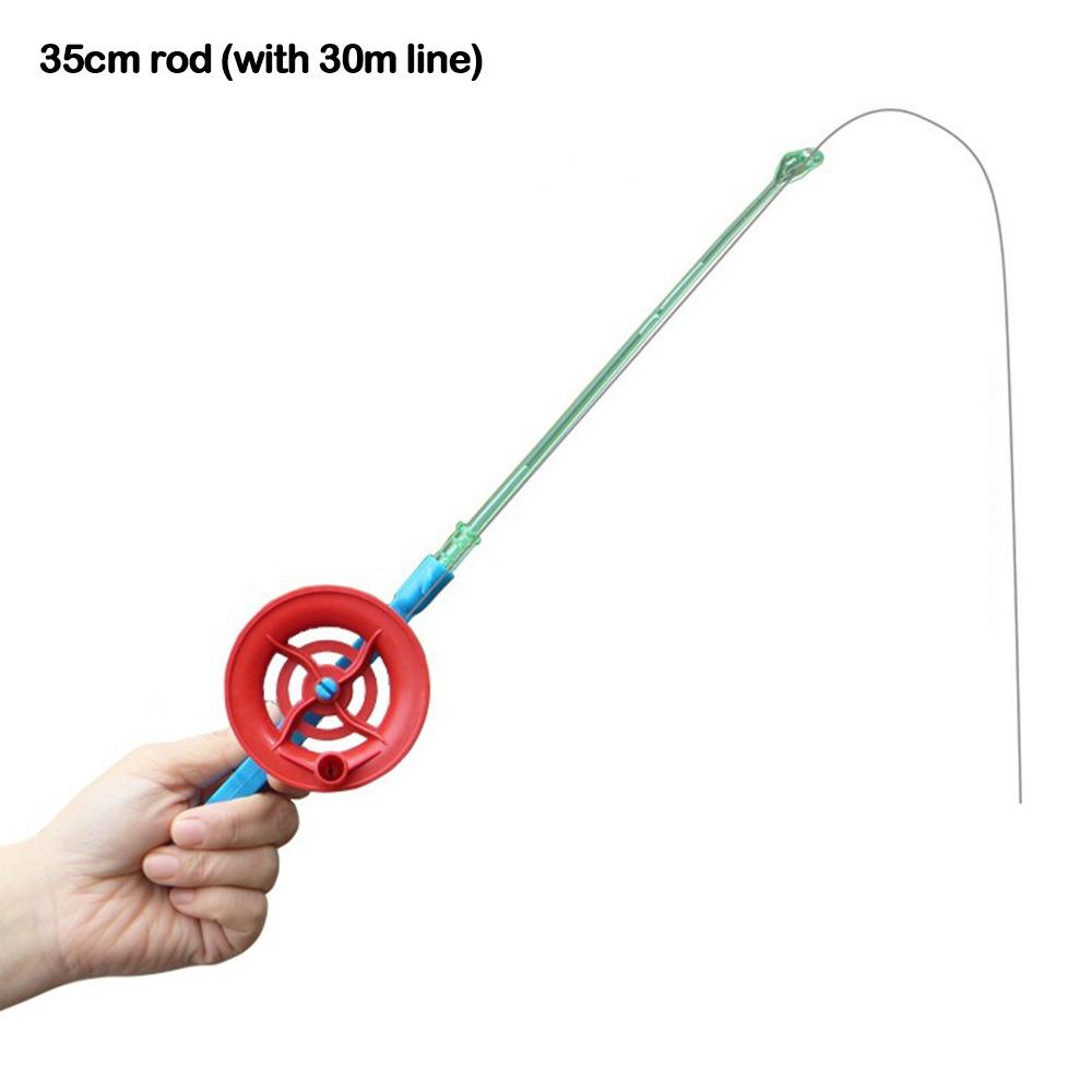 Retractable Ice Fishing Rods Winter Children Ice Fishing Pen Pole Portable Spinning Ice Fishing Rod Ice Winter Fishing